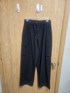 Skechers Black Cargo Drawstring Pants - Womens
